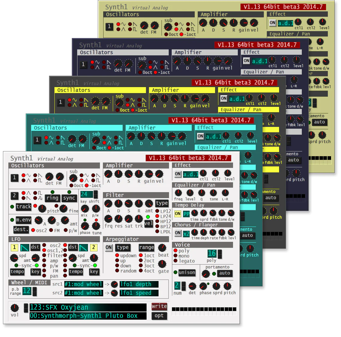 Synth1 - meilleurs instruments virtuels VST gratuits